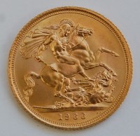 Lot 2161 - Great Britain, 1966 gold full sovereign,...