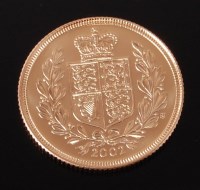 Lot 2180 - Great Britain, 2002 gold full sovereign, Queen...
