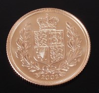 Lot 2183 - Great Britain, 2002 gold full sovereign, Queen...