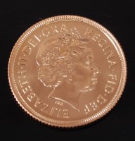 Lot 2184 - Great Britain, 2001 gold full sovereign, Queen...