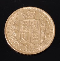 Lot 2187 - Great Britain, 1865 gold full sovereign,...
