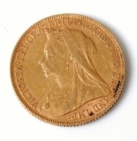 Lot 2194 - Great Britain, 1900 gold full sovereign,...