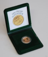 Lot 2197 - Great Britain, cased 1980 gold proof full...