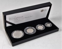 Lot 2217 - Great Britain, cased 2010 Britannia four-coin...