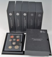 Lot 2234 - Great Britain, five cased Royal Mint proof...