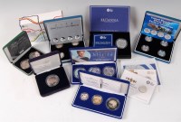 Lot 2235 - Eleven various cased silver proof coins and...