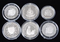 Lot 2239 - Great Britain, six silver proof coins, to...