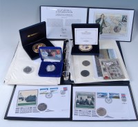 Lot 2242 - Mixed lot of silver and other commemorative...