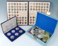 Lot 2244 - Mixed lot of British and world silver and...