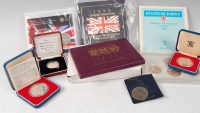 Lot 2246 - Great Britain, mixed lot of silver proof and...
