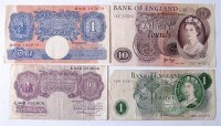 Lot 2266 - Great Britain, four various banknotes,...