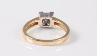 Lot 2507 - An 18ct four stone diamond ring, the four...