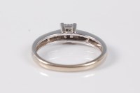 Lot 2561 - An '18k' diamond ring, four central princess...