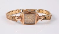 Lot 2566 - A lady's Tudor Rolex wristwatch, the square...