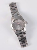 Lot 2625 - A lady's Tag Heuer Aquaracer steel wristwatch,...