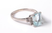 Lot 2643 - An early 20th century style aquamarine and...