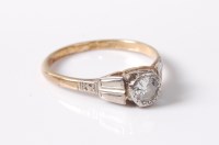 Lot 2691 - An early 20th century 18ct diamond solitaire...