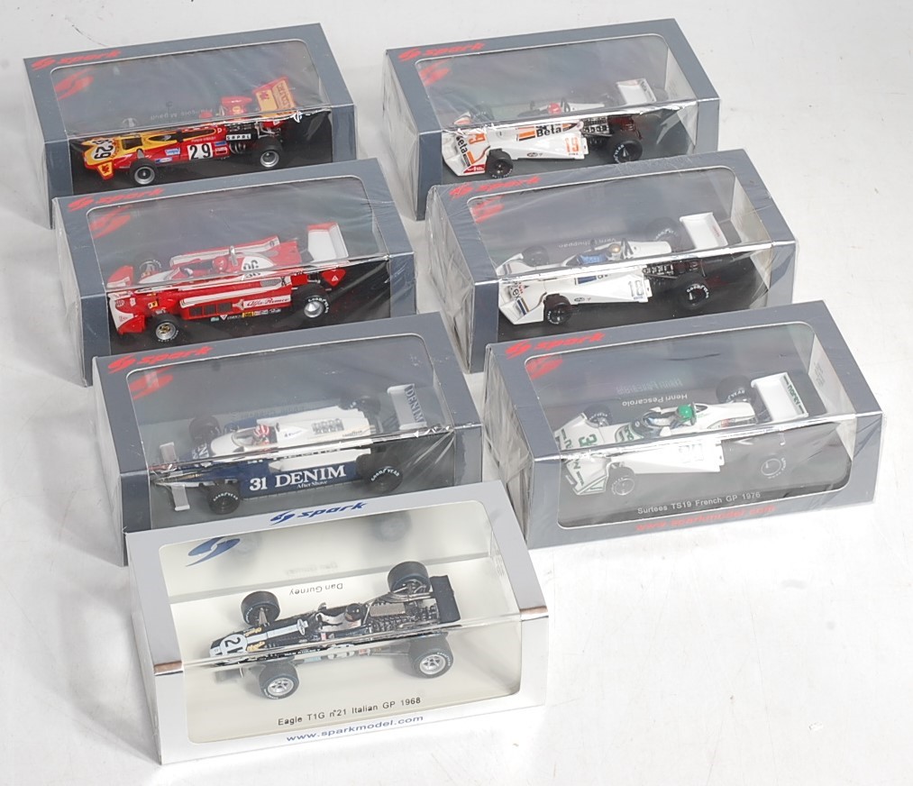 Lot 2544 - Seven various Spark Models 1/43 scale F1...
