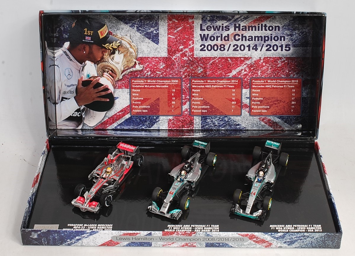 Lot 2549 - A Minichamps 1/43 scale Lewis Hamilton