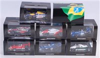 Lot 2649 - A Minichamps 1/43 scale Ayrton Senna and World...