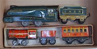 Lot 320 - Two British made locos and tenders, Mettoy...