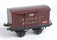 Lot 322 - Hornby 1925-8 Jacob & Co biscuits van maroon...
