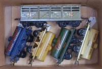 Lot 356 - Tray of four Hornby pre-war tankers,...