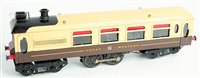 Lot 409 - Hornby No. 2 Pullman coach converted to steam...