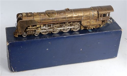 Lot 423 - KTM brass loco and tender finescale gauge 0...