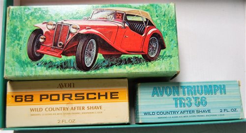 Lot 379 - Avon Products, Car Replicas in Glass & Plastic...