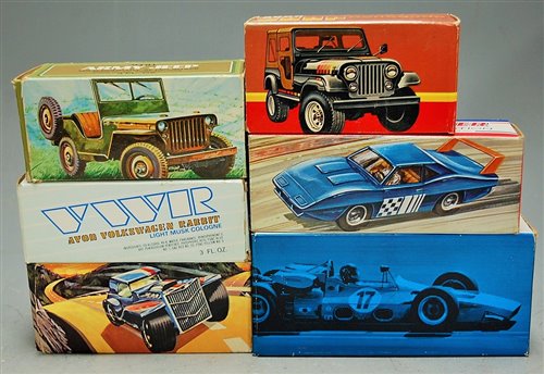 Lot 369 - Avon Products, Car Replicas in Glass & Plastic...