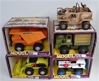 Lot 167 - Meccano Mogul toys:- army truck, tractor...