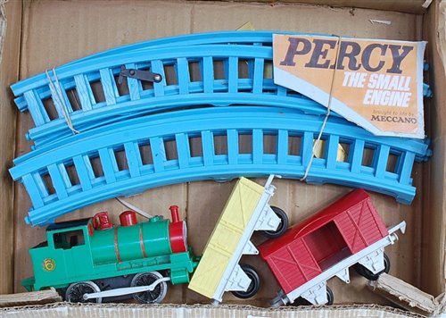 Lot 451 - Meccano Percy playset including green c/w loco...