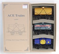 Lot 471 - ACE Trains ref set 6: 3x tank wagons 'National...