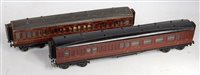 Lot 483 - Possibly Milbro wooden LMS full 1st and brake...