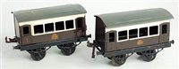 Lot 302 - Two 1921/3 Hornby total repaint No. 1 LNWR...