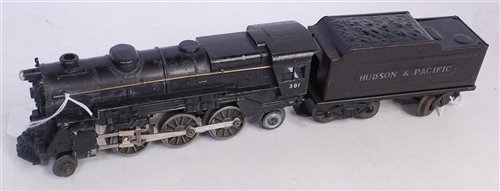 Lot 497 - Sakai, Hudson and Pacific 301 loco and bogie...