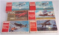 Lot 1525 - Six various boxed Frog 1/72 scale plastic kit...