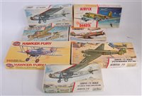 Lot 1529 - Seven various boxed Airfix and Matchbox 1/72...