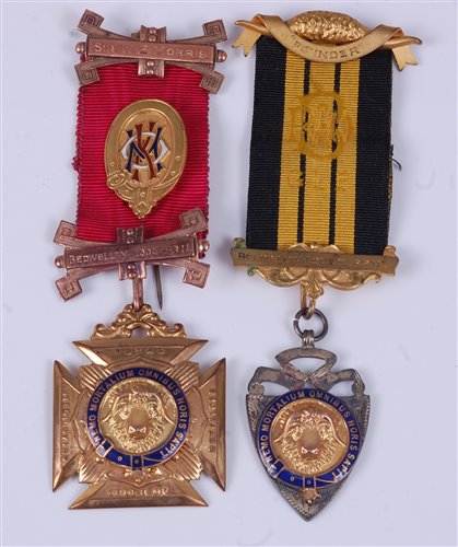 Lot 134 - A Royal Antediluvian Order of Buffaloes 9ct...