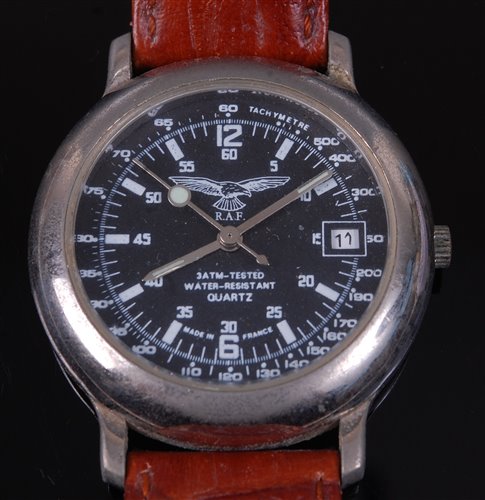 Lot 238 - A gentleman's R.A.F. steel cased wristwatch,...