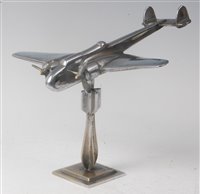 Lot 58 - A mid-20th century chrome desk stand in the...