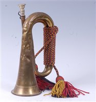 Lot 93 - A Boosey & Hawkes Ltd brass military bugle...