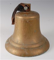 Lot 227 - A large Japanese bronze ships bell, of typical...