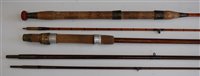 Lot 452 - An unmarked 7' 2 piece split cane rod with...