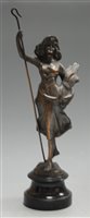 Lot 27 - An early 20th century spelter figure of a...