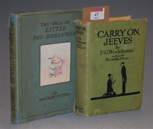 Lot 47 - P.G. Wodehouse - Carry on Jeeves, 1925 first...