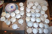 Lot 71 - Two boxes of miscellaneous commemorative china,...