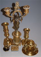 Lot 73 - An early 20th century spelter and gilt metal...