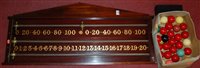 Lot 80 - An Edwardian mahogany snooker score board...